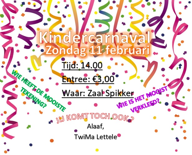 Kindercarnval Flyer 2018